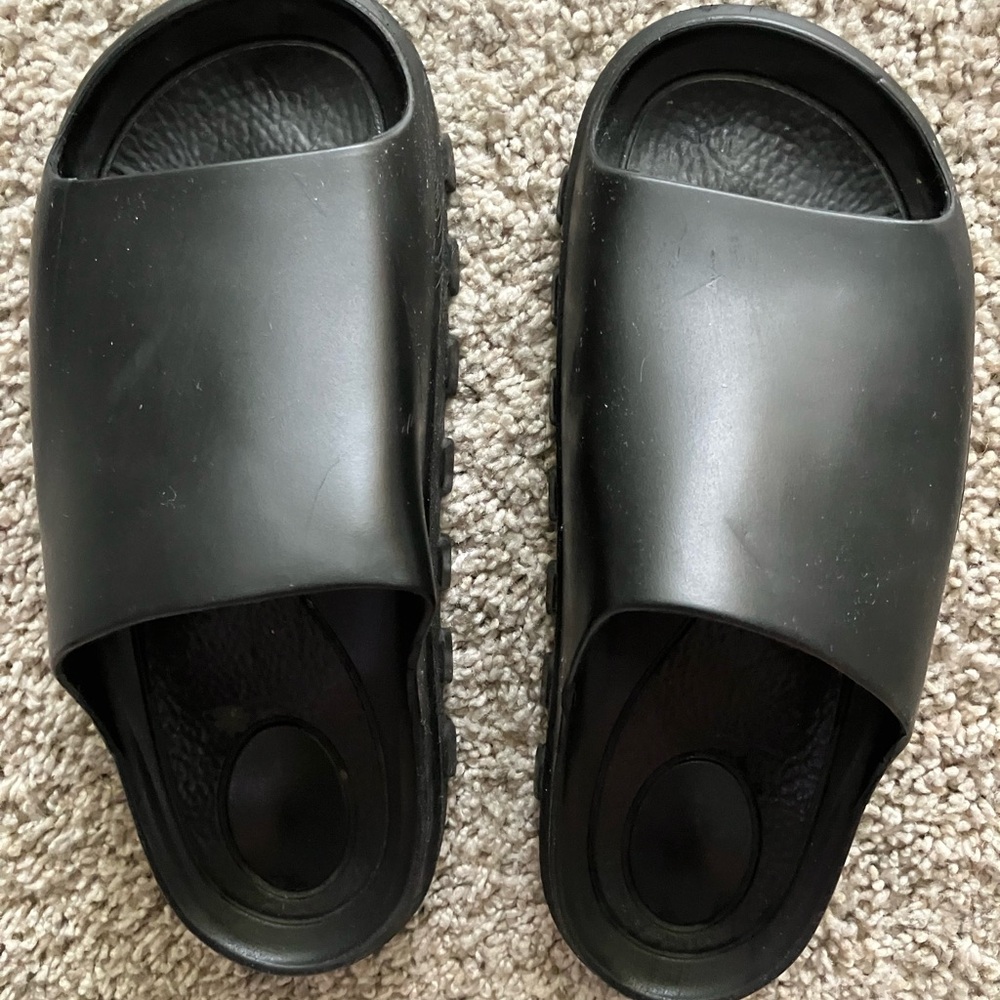 Free People Black Slide Sandals